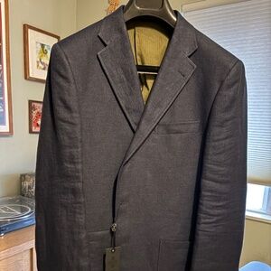 Todd Snyder Sutton Blazer in Indigo Linen Twill